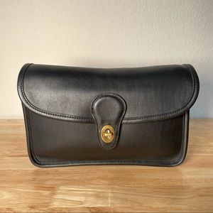 Vintage Coach Clutch in Black